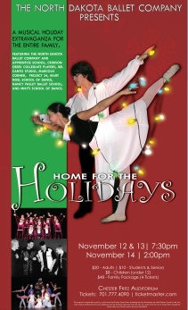 Poster Artwork and photography for Holiday Ballet Concert
