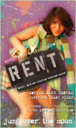 RENT Poster Art for Maureen (A unique poster was created for each character/cast member for this production of RENT)