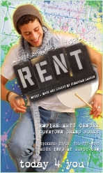 RENT Poster Art for Angel (A unique poster was created for each character/cast member for this production of RENT)